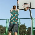 thumbnail image 5 of Xecao Cartoon Poodle Dog print basketball shirt for both men and women, a unisex basketball jersey perfect for theme parties-Small, 5 of 6