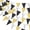 Black Silver Gold, variant on Triangle Flag Bunting Banner, 3 Pack Vintage Style Pennant Banner for Wedding, Baby Shower, Event & Party Supplies 45pcs Flags (Navy Blue Gold Beige)