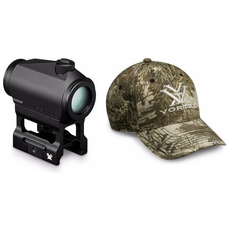Vortex Crossfire Red Dot Sight (2 MOA Dot Reticle) and Vortex Hat (Real (Best Moa Dot Size For Pistol)