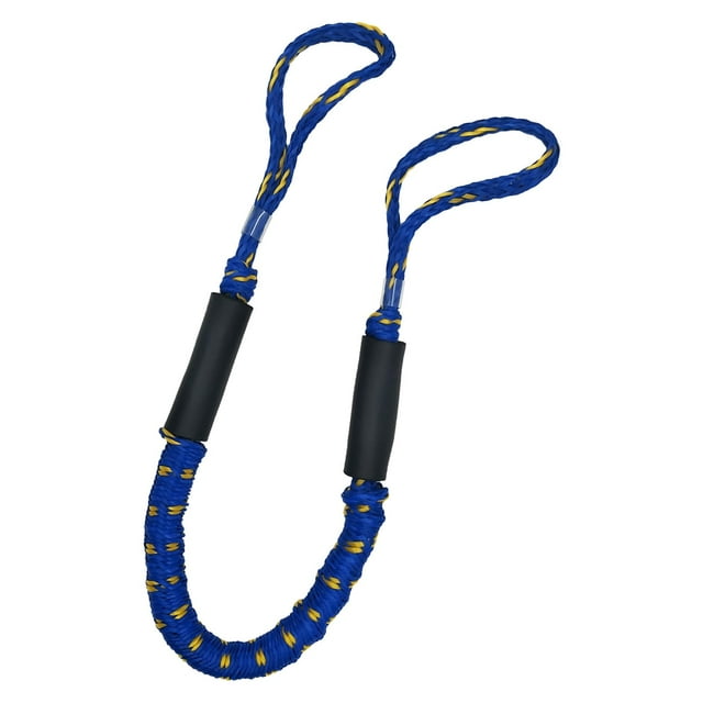 Cuerda De Muelle Elástica Para Barco, Cuerda De Muelle Para Barco, Se Estira Hasta 5,5 Pies, Puntos Azules Y Amarillos Sunnimix Líneas de muelle de bungee