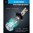 thumbnail image 4 of Nilight H4 LED Headlight Bulbs 14000lm H4/Hb2/9003 Hi/Lo Beam LED Headlight Bulb 6500k H4 LED Bulb Cool White IP67, 4 of 6