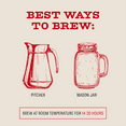 thumbnail image 2 of Bizzy Organic Cold Brew Coffee Bags, Medium Roast, Smooth & Sweet, Coarse Ground, 12 Count, 2 of 7