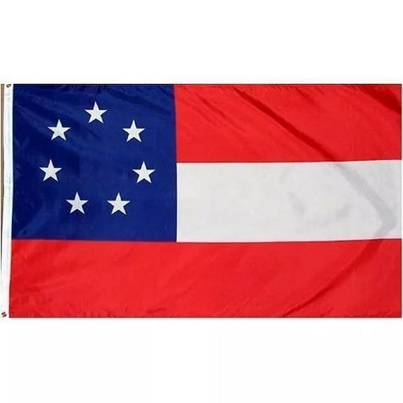 3X5 Ft 7 Stars Csa First National American 1St Southern States Flag Polyester