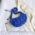 thumbnail image 2 of Bolso bandolera para mujer Bolso plisado Cloud Messenger Bolso acolchado acolchado (Azul), 2 of 8