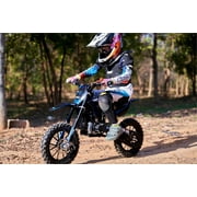 MotoTec Thunder 50cc 2-Stroke Kids Gas Dirt Bike Red