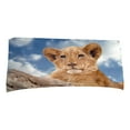 thumbnail image 2 of SDJMa Microfiber Beach Towels, Oversized, Quick Dry (30" x 60") Sand Proof, Absorbent, Compact, Beach Blanket, Lightweight Towel for The Swimming, Sports, Beach, Gym-Lion Printed, 2 of 4