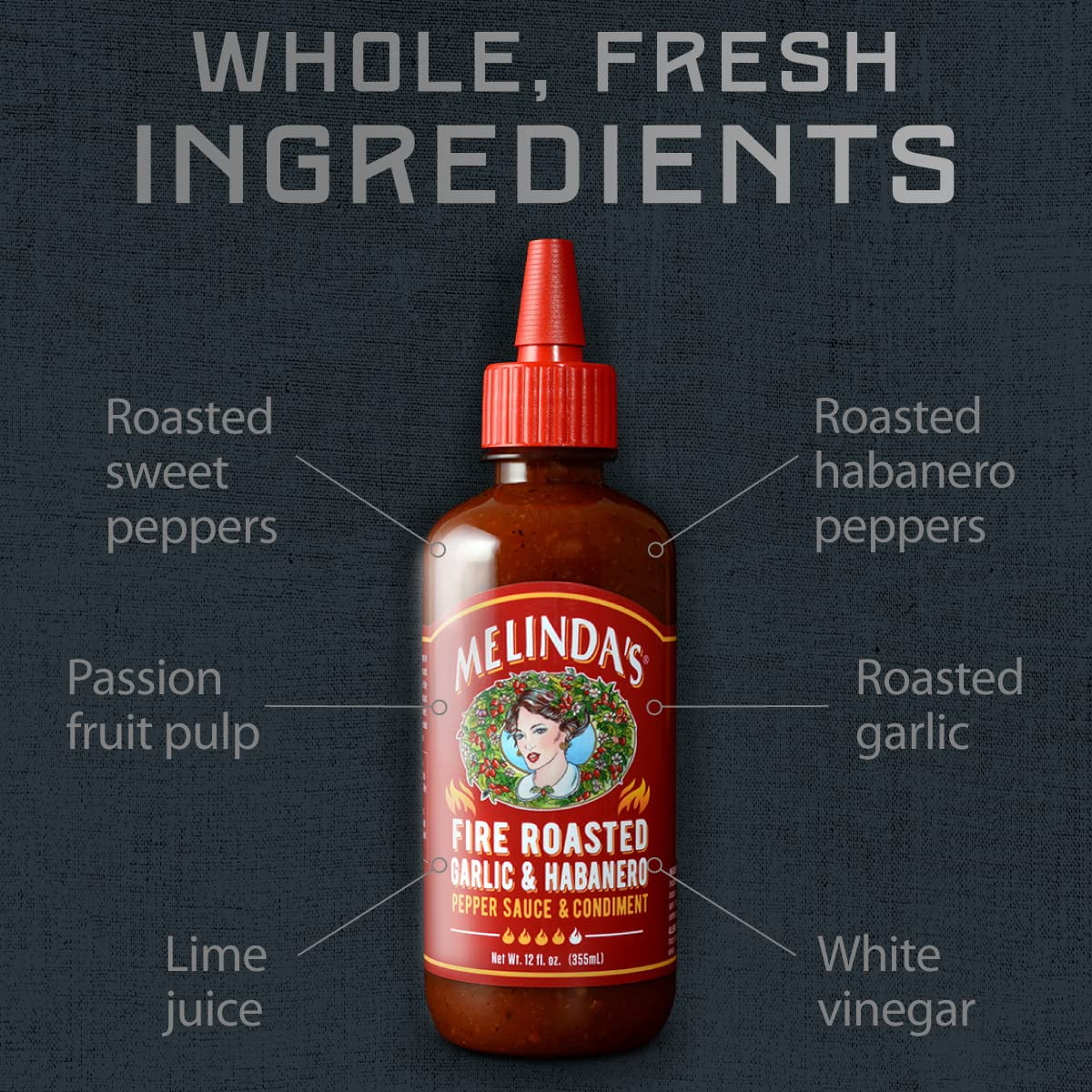 Melinda's Fire Roasted Garlic Habanero Pepper Sauce