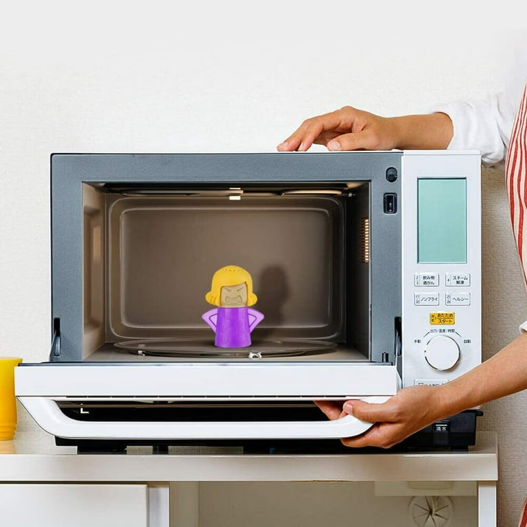 Angry Mama Oven Steam Microwave Cleaner Easily Cleans Microwave