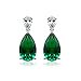 thumbnail image 3 of KIERA COUTURE Emerald Pear Drop Earring, 3 of 4
