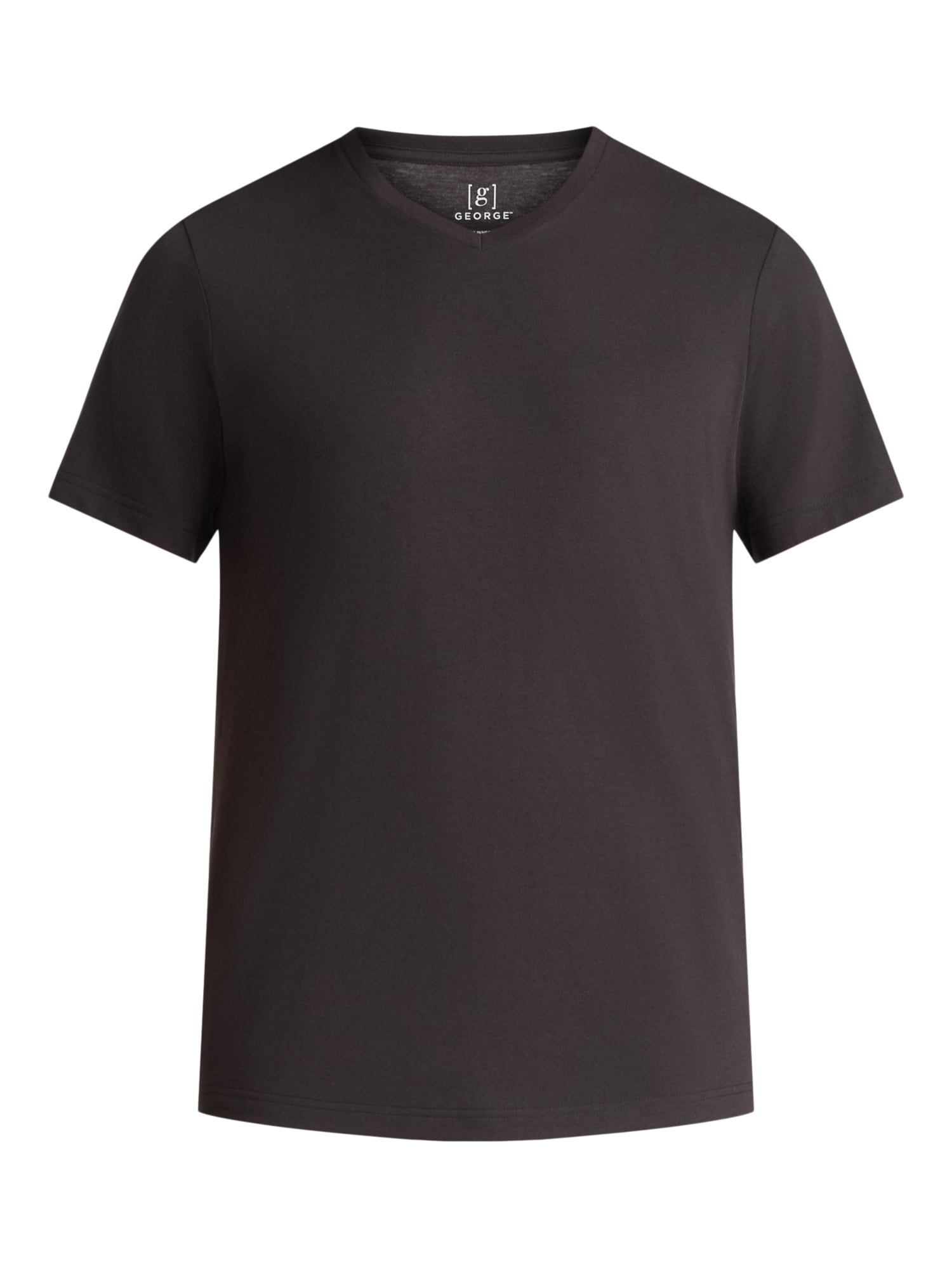 George Men's and Big Men's Lightweight V Neck Tee with Short Sleeves, 3-Pack, Sizes XS-3XL
