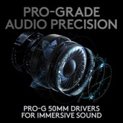 Logitech G PRO X Wireless LIGHTSPEED Gaming Headset with Blue VO!CE Mic Filter Tech, 50 mm PRO-G Drivers, and DTS Headphone:X 2.0 Surround Sound, 20+ Hour Battery Life, for PC, PS5, PS4, Switch, Black