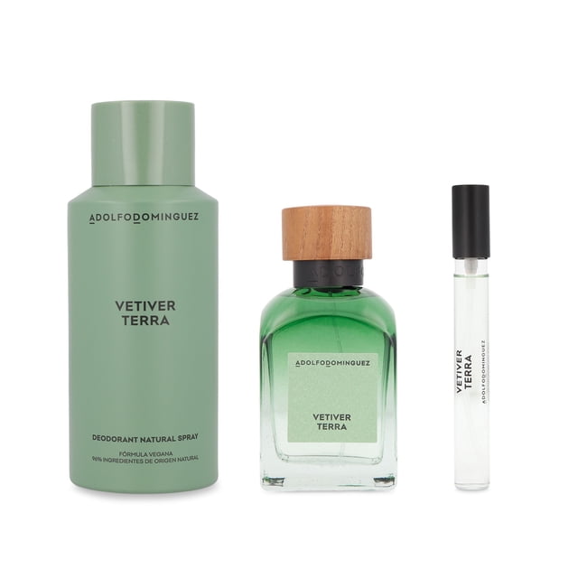 Set Adolfo Dominguez Vetiver Terra 3Pzs