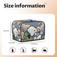 thumbnail image 4 of Funda para tostadora Pochacco de 2 rebanadas, funda protectora contra el polvo y las huellas dactilares para pan, de poliéster, fundas para pequeños electrodomésticos de cocina, 4 of 6