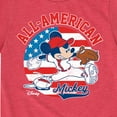 thumbnail image 3 of Disney - Americana - Mickey Americana Baseball - Toddler And Youth Short Sleeve Graphic T-Shirt, 3 of 5