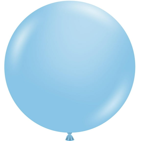 2 Tuftex Giant Baby Blue Round Balloons 36" Made in USA