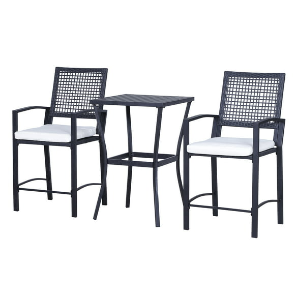 Outdoor Bar Height Bistro Sets, Small Outdoor Bar Height Bistro Table