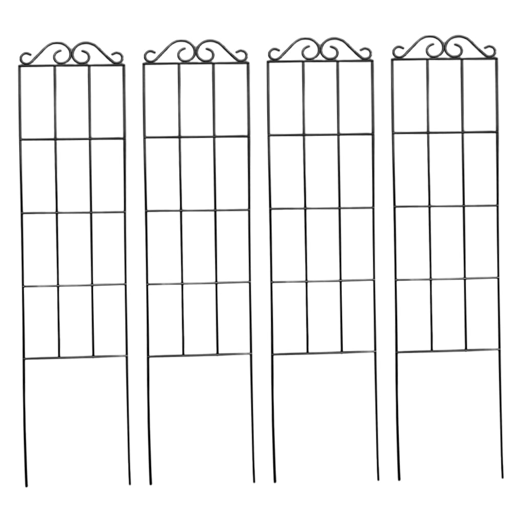 Toddmomy Gardeners Vegetable Trellis For Climbing Plants Iron 4Pcs 19.7X5.9X0.04In