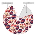 thumbnail image 2 of Lsque rock Skull record heart Print Christmas Tree Skirt, Tree Skirt with Ties or Velcro, Perfect for Holiday Decorations, Halloween, and New Year-48", 2 of 7