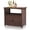 Brown 2, variant on Black Wicker Textured Outdoor Bar Cart with Storage and Wheels, Glass Top Mobile Patio Serving Table, Heavy Duty Rattan Food Storage Trolley Cabinet for Pool Party Backyard Porch, Adult Large Furnitu