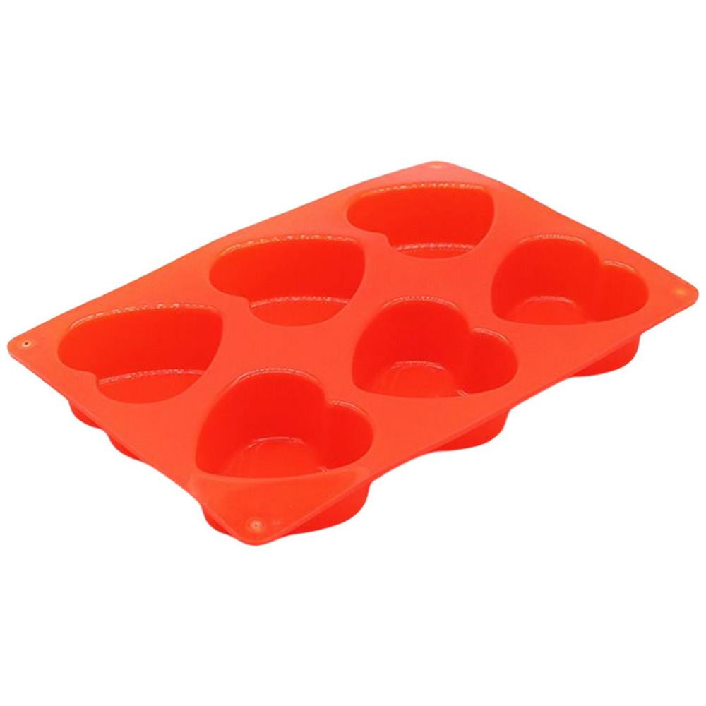 Tohuu Heart Molds for Baking 6-Cavity Silicone Mould Home DIY