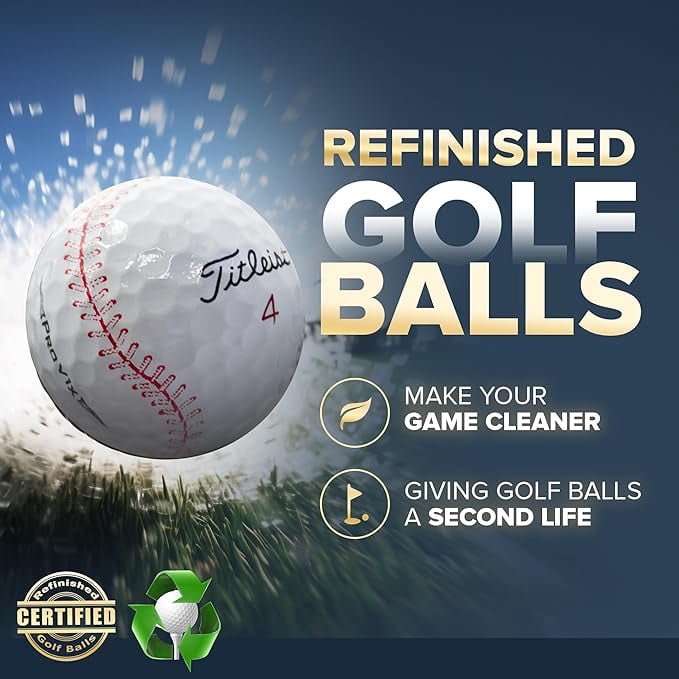Pre-Owned Baseball Pro V1X Certified Refinished Golf Balls – 12 Pack by GBM GOLF