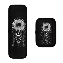 SEANATIVE Sun and Moon Refrigerator Door Handle Cover Set of 2 Kitchen Appliance Decor Handles Cover for Fridge Oven Microwave Dishwasher Washable Microwave Handle Wraps Cover