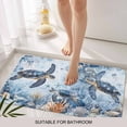 thumbnail image 6 of Coastal Beach Doormat Outdoor Entrance 20"x31.5", Sea Turtle Nautical Coral Starfish Absorb Moisture Dirt Door Mats, Non-Slip Rubber Backing Floor Mats Indoor, Low-Profile Front Door Rugs, 6 of 9
