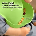 thumbnail image 4 of Recogedor de alimentos Baby Bibs KeaBabies, de silicona, impermeable, paquete de 2, 4 of 9