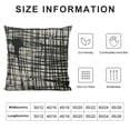 thumbnail image 5 of SHANXI  Throw Pillow Covers Contemporary Lines Shades Gray Black and Beige Cream Canvas Minimalist Acrylic Art Artistic Artwork for Couch Living Room 20x20in, 5 of 5