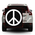 thumbnail image 2 of Peace Sign Symbol Vinyl Transfer Decal Sticker for Laptop/Car/Truck/Window/Bumper (Matte White, 10in x 10in), 2 of 4