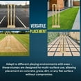 thumbnail image 2 of Cricket Best Buy Portable Multi-Surface with Wood Base Cricket Wicket Stumps Set, White, 2 of 6