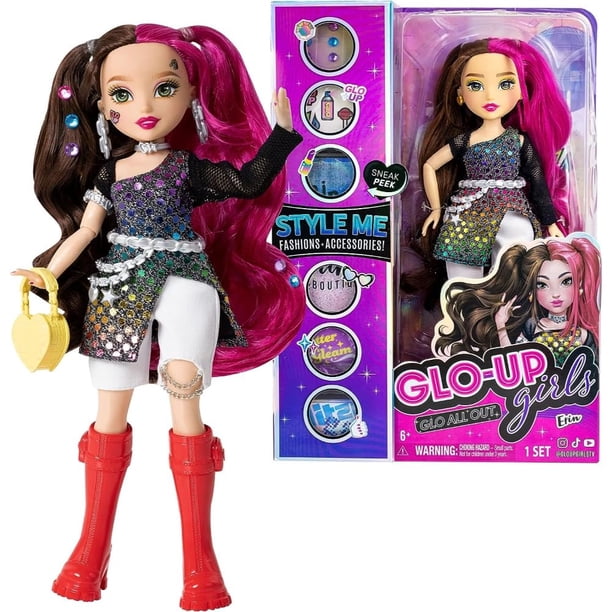 Muñeca de moda Far Out Toys GLO-UP Girls Season 2 Erin con Acc