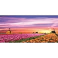 thumbnail image 4 of Nature Piggy Bank, Tulip Fields and Windmills in European Landscape with a Sunset Sky View, Ceramic Coin Bank Money Box for Cash Saving, 3.6" X 3.2", Orange Pink Purple, by Ambesonne, 4 of 4