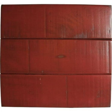 American Heartland 32866RR Rustic 68 in. Provincial Shutter TV Stand in Rustic Red