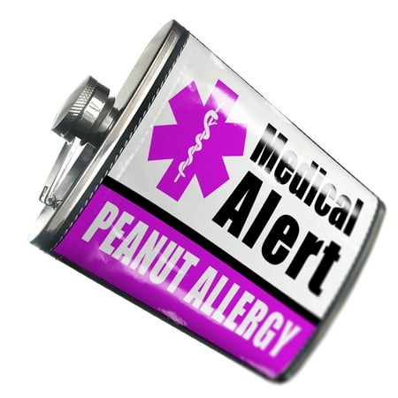 

NEONBLOND Flask Medical Alert Purple Peanut Allergy