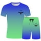 thumbnail image 4 of Playeras De Compresión Para Hombre, Conjunto De Dos Piezas De Camiseta Y Pantalones Cortos De Manga Corta Con Estampado Completo De Alemania Para Hombre Y Conjunto De Camisa Y Pantalón Corto., 4 of 4