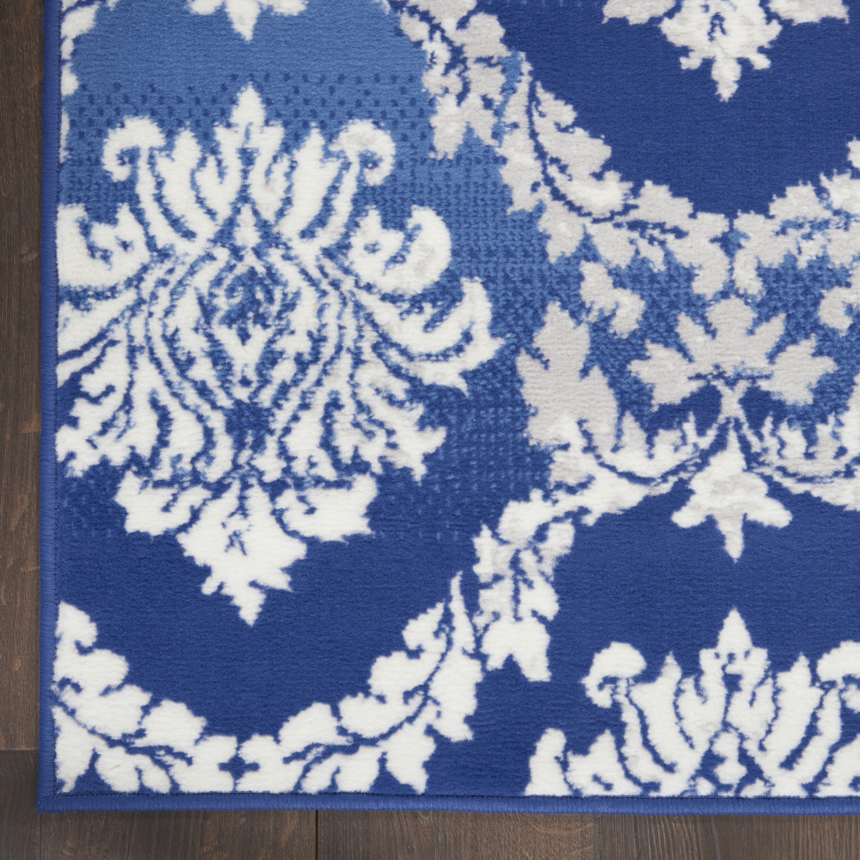 Nourison Whimsicle Botanical Farmhouse Blue 8'4" x 11'6" Area Rug, (8' x 12')