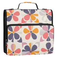 thumbnail image 5 of FORMRS Zipper Binder with Shoulder Strap 2-inch Ring 500 Sheet Capacity File Bag, Purple Retro Flower, 5 of 5
