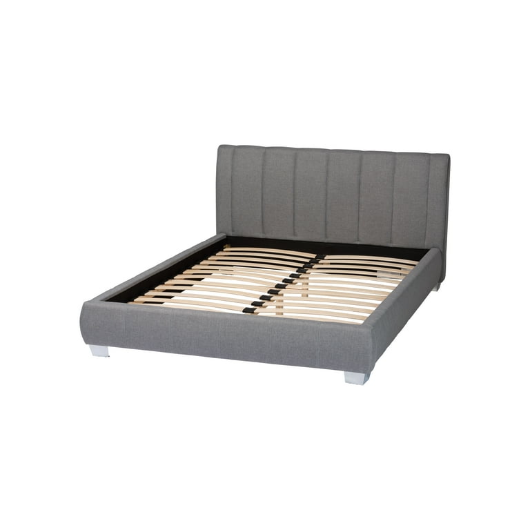 Baxton Studio Marzenia Contemporary Grey Fabric Queen Size Bed Baxton Studio Marzenia Contemporary Grey Fabric Queen Size Bed