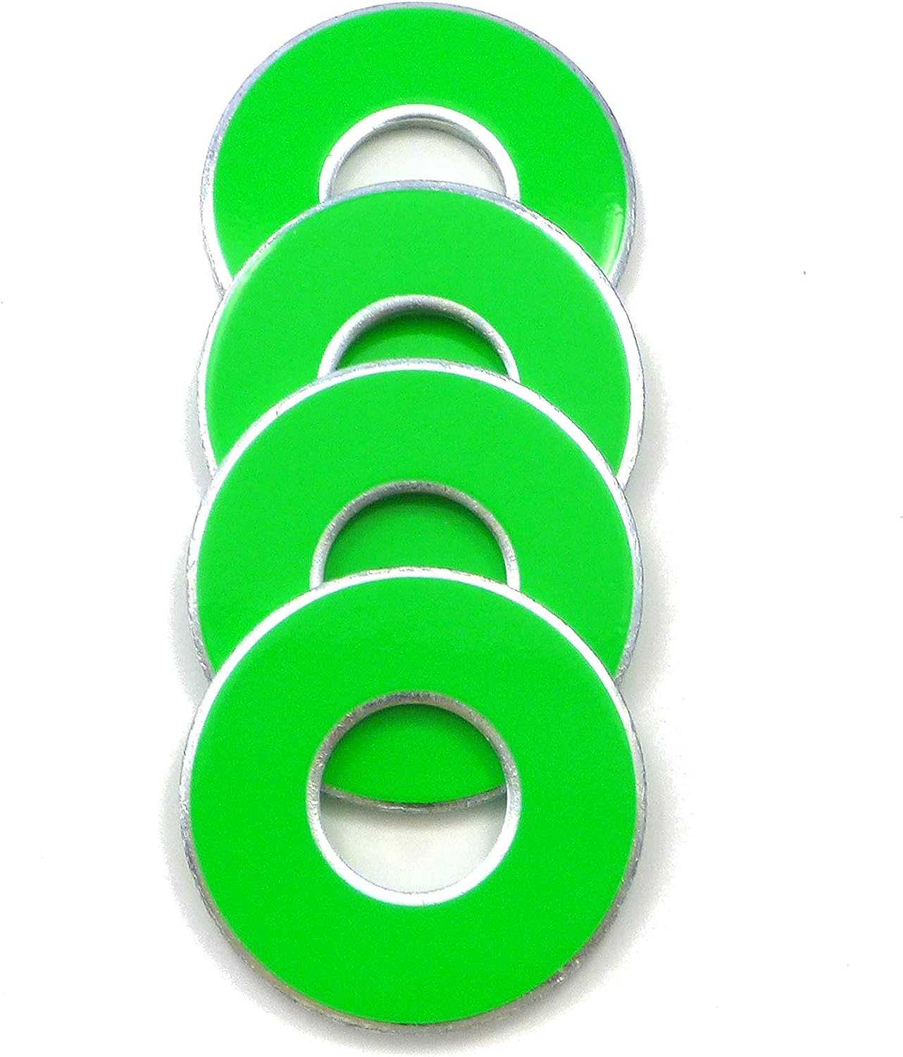 4 Neon Fluorescent Vvashers Washer Toss Washer Board Game Washers 5