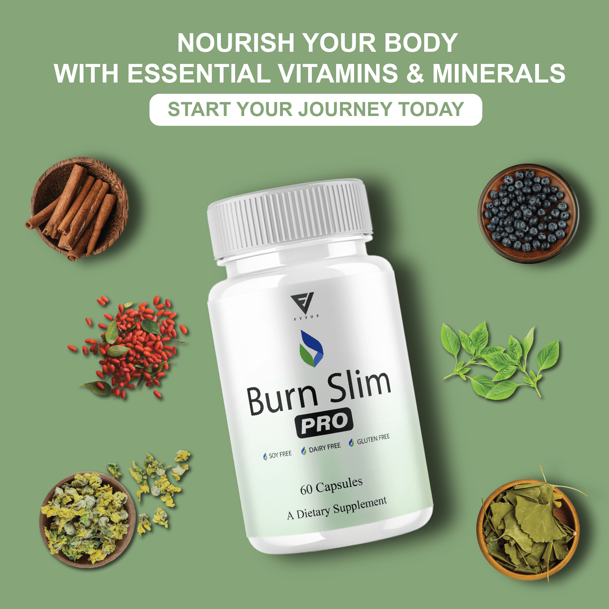 (3 Pack) Burn Slim Weight Management, BurnSlim Pro Overall Health Support Pills (180 Capsules)