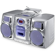 Durabrand Shelf Stereo w/ CD Player, Radio, Cassette Recorder in Purple