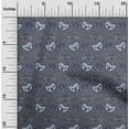 thumbnail image 1 of oneOone Coton Bio Popeline Sergé Feuilles & Motifs Floraux Imprimés BTY 42 Pouces de Large, 1 of 4