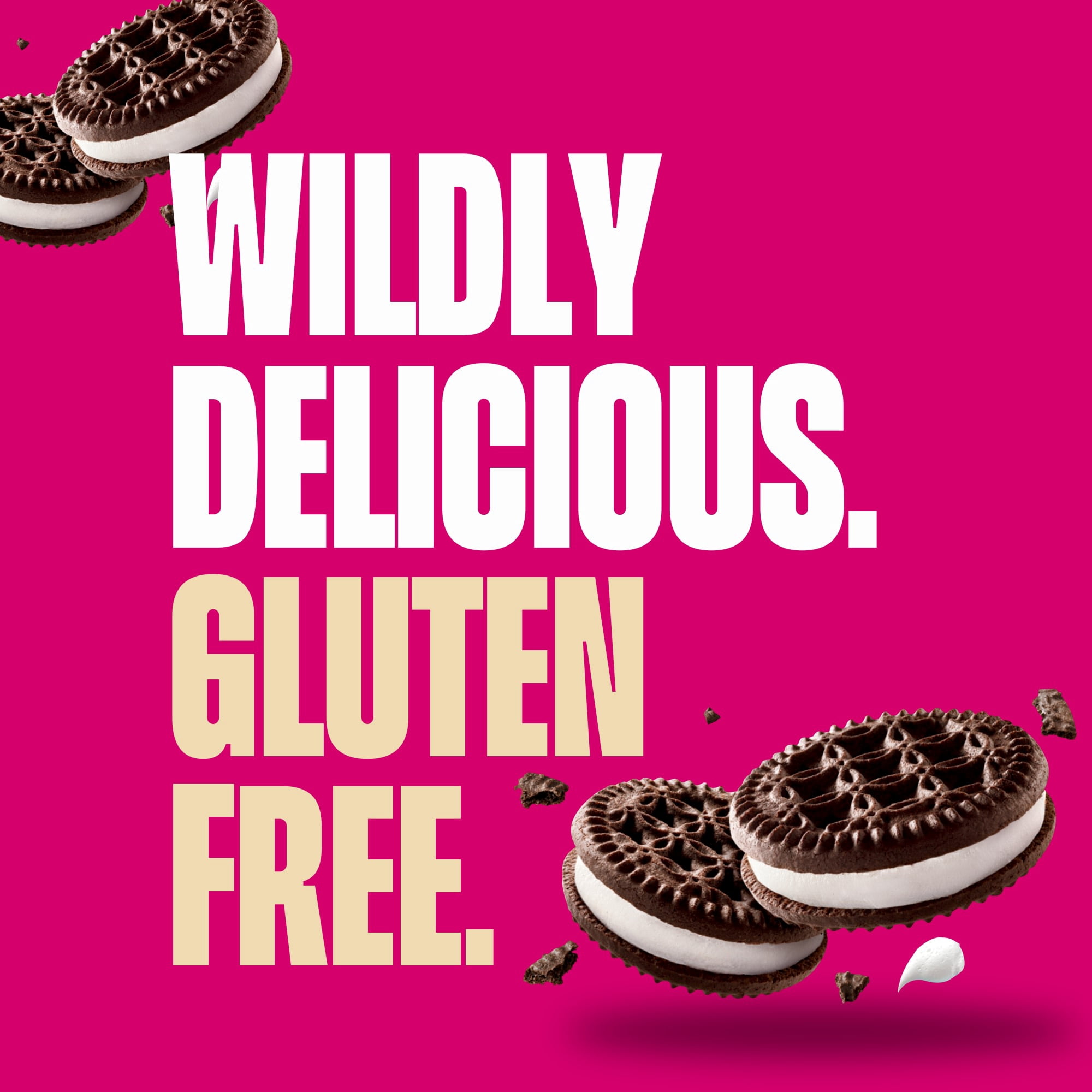 (3 pack) Glutino Gluten Free Super Stuffed Chocolate Vanilla Crème Flvrd Sandwich Cookies, 11.1 oz.