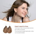 thumbnail image 3 of Sonducket Pendientes con estampado de leopardo, accesorio de moda encantador, adorno de joyería para mujer, colgante de oreja de gota de agua de doble Ropa, zapatos y accesorios Miscelánea Tipo 11 Sonducket AP010091-11, 3 of 6