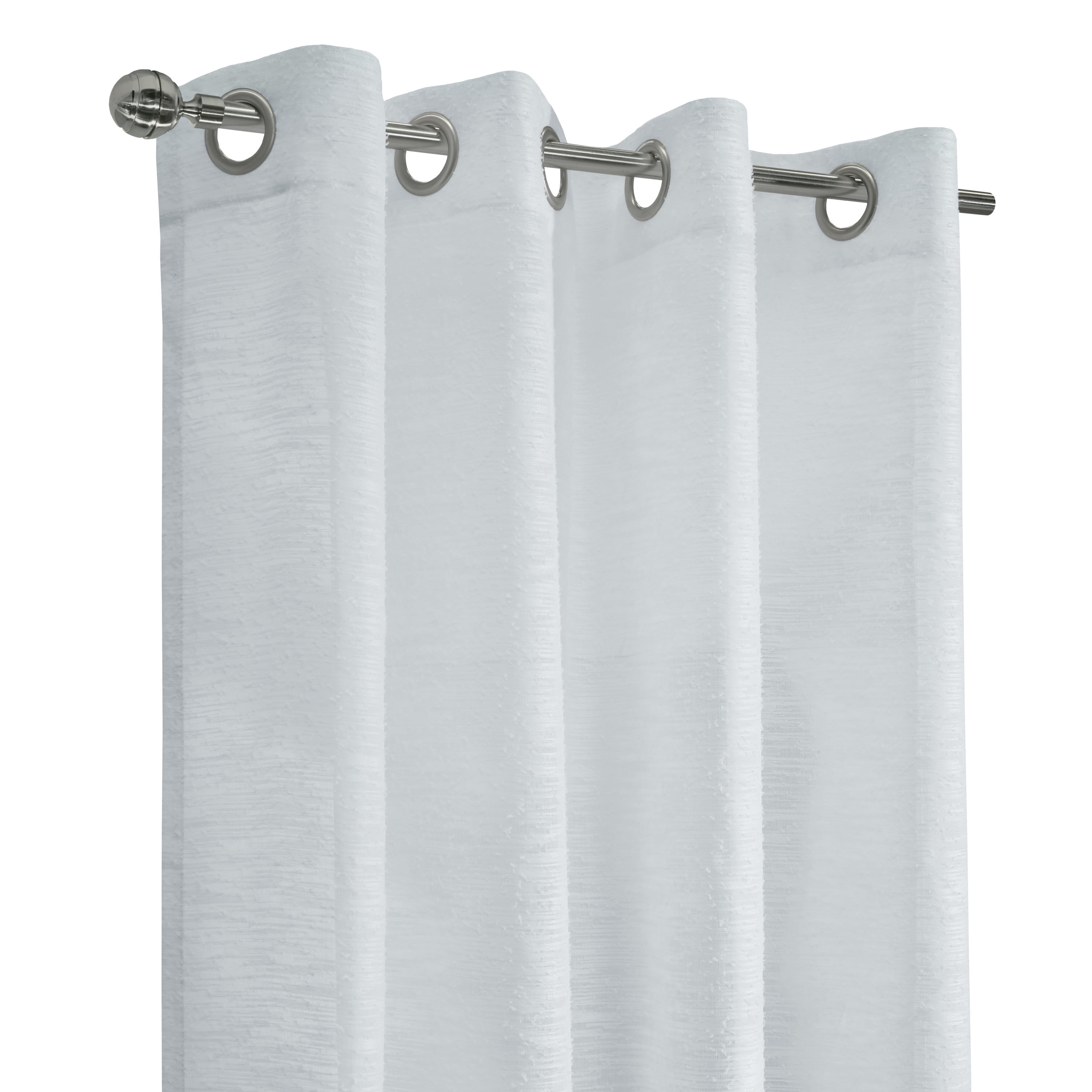 Loft Living Banan Sheer Grommet Indoor Curtain 52 x 84 in White