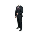 thumbnail image 4 of Mens DKNY 100% Wool Two Button Notch Lapel Formal Business Slim fit 1504 Black, 4 of 12