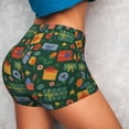 thumbnail image 4 of Xecao Christmas Gift Print Workout Shorts for Women Soft Smooth Gym Yoga Scrunch Active Tennis Workout Running Shorts, 4 of 9