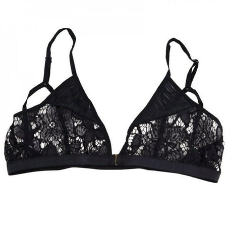 

Big Promotion! Lace Bra Brassiere Women Lingerie Semi-sheer Hollow Out Drawstring Flower Hipster Summer Sleep Bralette Wirefree Crop Top