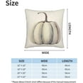 thumbnail image 4 of Fall Pillow Covers 18x18 Set of 2, Watercolor Pumpkin Decorative Outdoor Throw Pillow Covers Autumn Thanksgiving Farmhouse Cushion Case Linen Square for Home Couch Sofa, 4 of 6